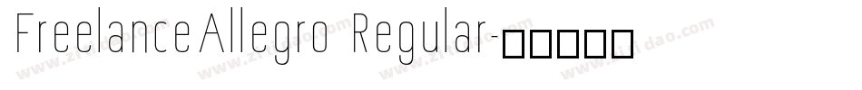 FreelanceAllegro Regular字体转换